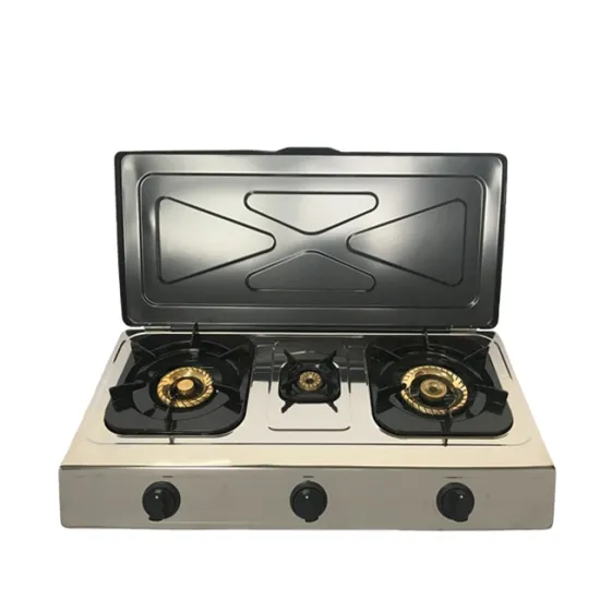 Sudan Stainless Steel 3 Burner Gas Stove with Cover (JK-308L)