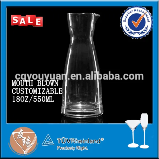 cheap wholesale glass alcohol decanter 18oz