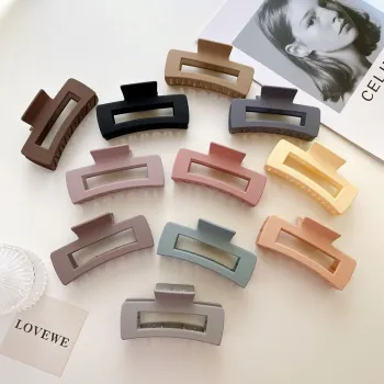 Wholesale Cheap Frosted Large Shark Clip Female Hair Claw Clips