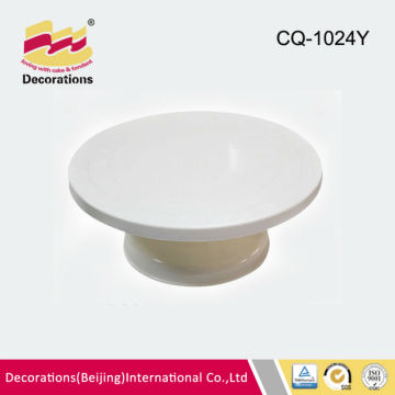 factory price plastic white cake turntable,cake stand