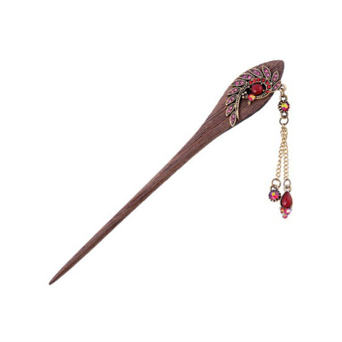 Fashion hair pin phoenix stylish wooden clasp classic national style hair wear unique wholesale deco accessory women HF81466