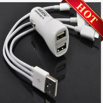 12V micro dual custom usb car battery charger