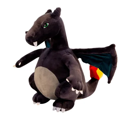 Custom stuffed animal toy red plush fire-breathing dragon