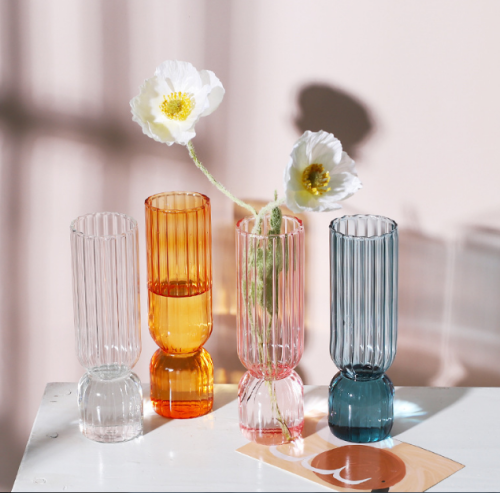 Glasväxtblomma vas för heminredning
