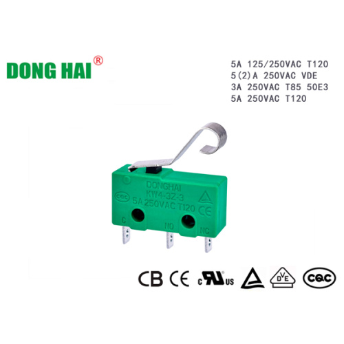 Невялікі мініяцюрны асноўны мікравыключальнік