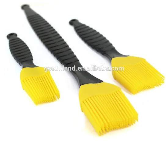 3 Pcs Better Brush Silicon Basting Grilling BBQ Oven and Cooking Brushes
