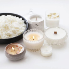 Матэрыялы арганічных соевых васковых шматкоў для вырабу свечак