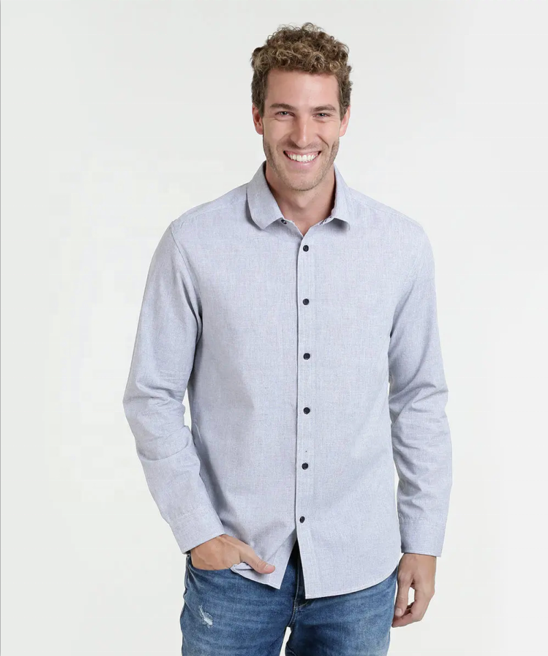 Custom causal 100%cotton plaid mens long sleeve shirts