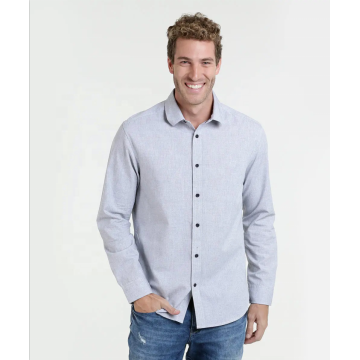 Custom causal 100%cotton plaid mens long sleeve shirts