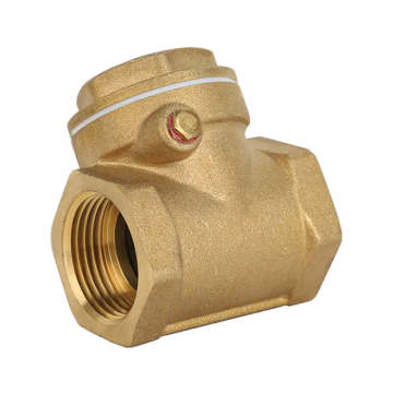 Brass Horizontal Water Pump Check Valve - Female Threaded, One-way, Swing Check Valve