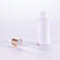 30ml white glass serum bottle with golden dropper