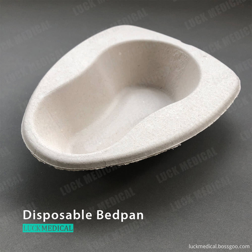 Molded Pulp Urinal Disposable Bed Pan, High Quality Molded Pulp Urinal