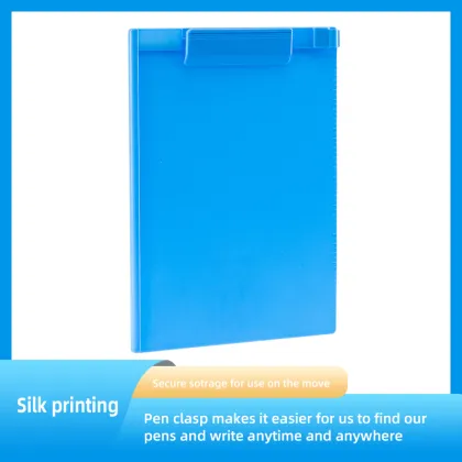 Letter Size Plastic Hard Clipboard with Pen Holder - Horizontal Medical Clipboard
