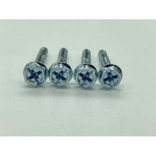Phillips slotted hex flange tapping screws ST3.5*27.7