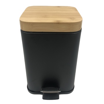 Bamboo Lip Square Pedal Bin