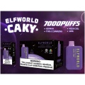 Dispositivo de vapeo desechable Elfworld Caky7000Puffs