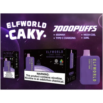Disposable Vaping Device ELFWORLD CAKY7000PUFFS