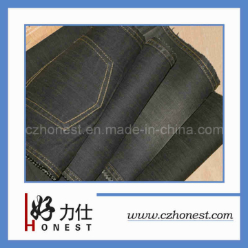 Indigo Blue Strechable Slub Denim Fabric (HLS-GB59)