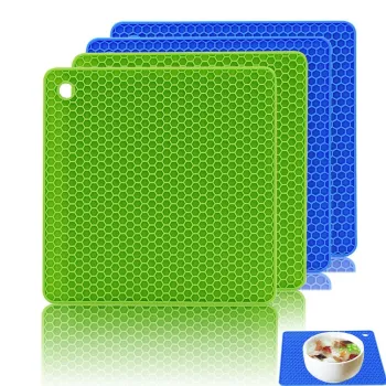 Heat-Resistant Silicone Trivet Mats - Durable and Flexible Pot Holders