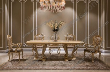 Wholesale 10 People Long Antique Solid Wood Dining Table