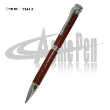Slim PU leather Twist Action Ball Pen