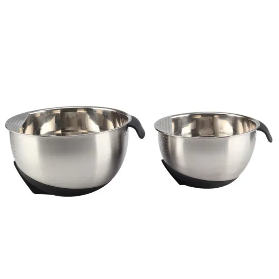 Kitchenware Stainless Steel Hand Washing Rice Colander