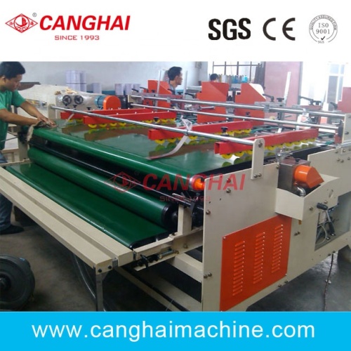 Semi auto press type folder gluer