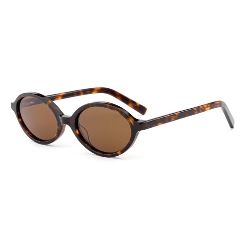 Retro Oval Acetate Sunglasses