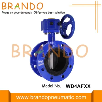 Wheel Handle Worm Gear Double Flange Butterfly Valve
