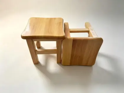 Natural oak Chinese benches are durable solid wood