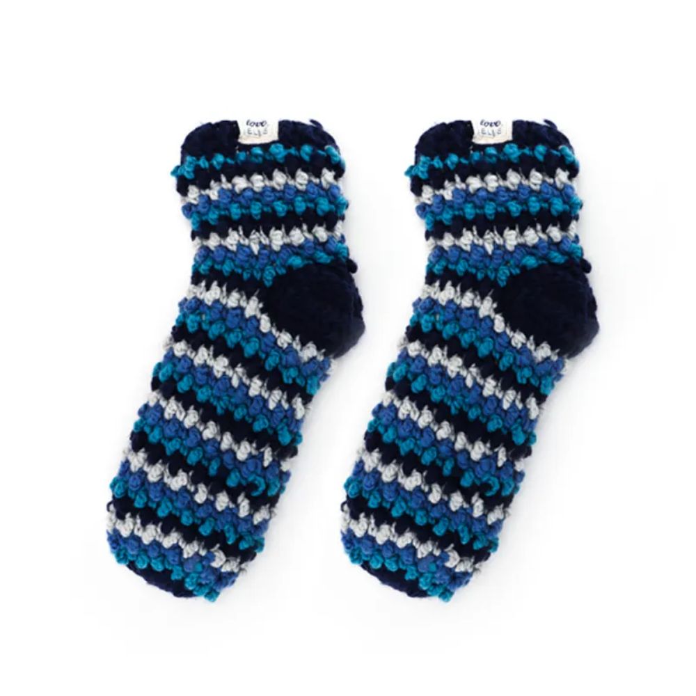 Mens Knitted Therma Gripper Slipper Socks