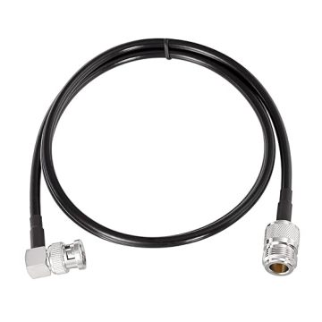N-Type Female to Right Angle BNC Male Coax Cable LMR195 for Radio Scanners