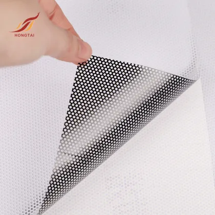 storefront advertising material one way mesh window sticker