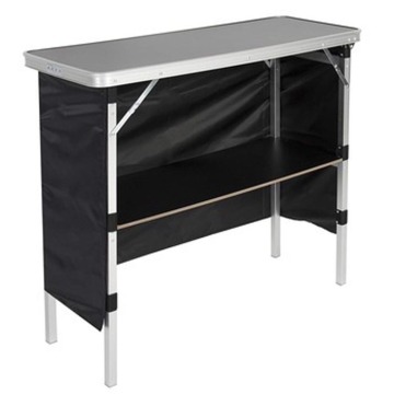 Portable Folding Aluminum Bar Table with Carrying Case for Events