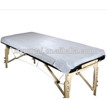 white disposable nonwoven bed sheet hospital or hotel use