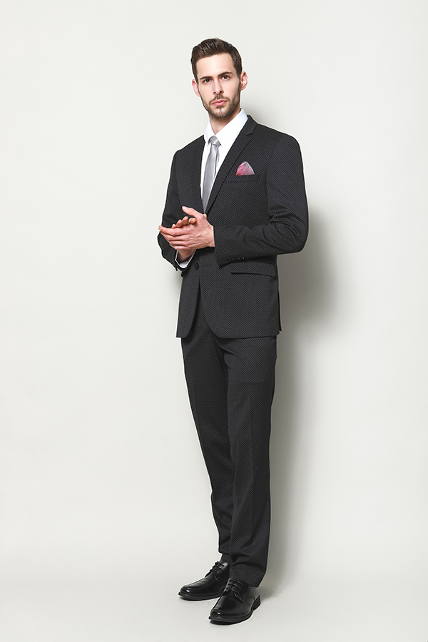 MEN'S WOVEN POLY VISCOSE JACQUARD SUITS