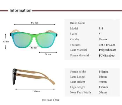 Wooden Sunglasses For Women Fashion Brand Glasses