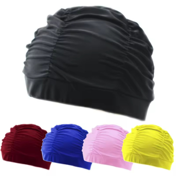 Men's and Women's Long Hair Stretch Swim Cap - Sports Nylon Hijab
