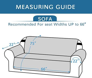 Housses de canapé résistantes à l'eau en tissu microfibre doux