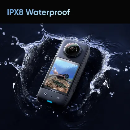 Insta360 X3: Waterproof Sports Camera with 360° Shooting and Live Broadcast Capability