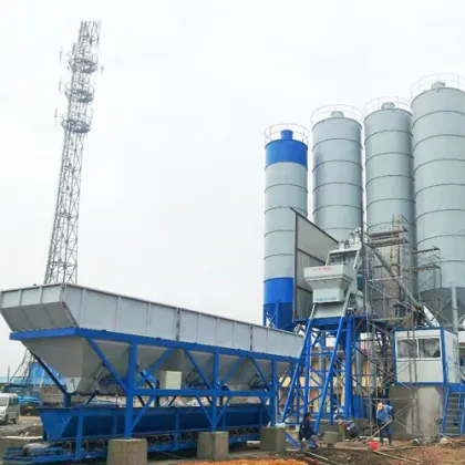Skip Hoist Type Fully Automatic Concrete Batching Plant
