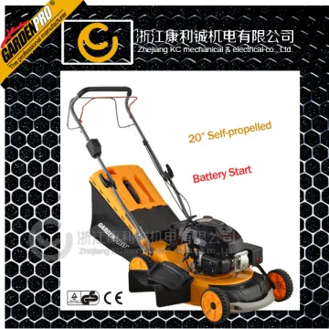 20" lawn mower with battery start