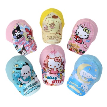 Kuromi Kids' Baseball Cap: Anime Cartoon Peaked Cap for Boys and Girls, KT Cat Design - Kuromi's Cute Sun Hat