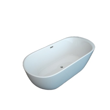 Venta caliente Bañera moderna de acrílico blanco y acrílico con drenador