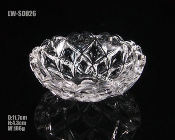 Extremly White Material Glass Candle Holder