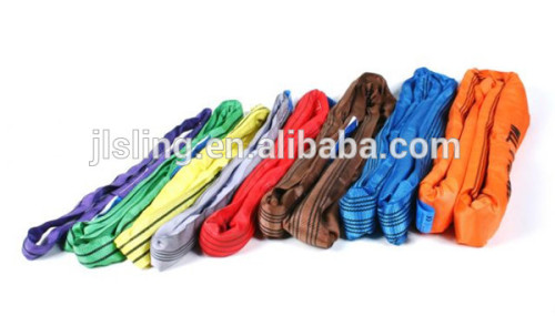 2016 Cheap Blue Polyester Round Sling Webbing Lifting Sling