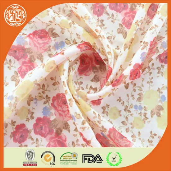 China supplier hot sale printing cvc burn out fabric