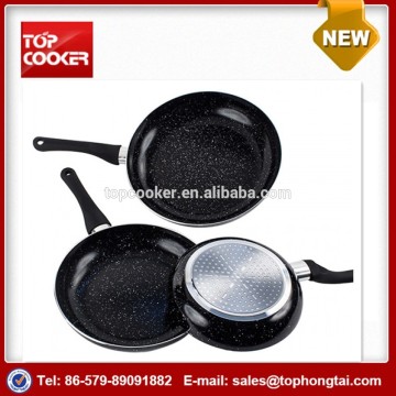 3pcs aluminum press nonstick coating frying pan set