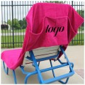 Cotton chair towel with hooded and pocket