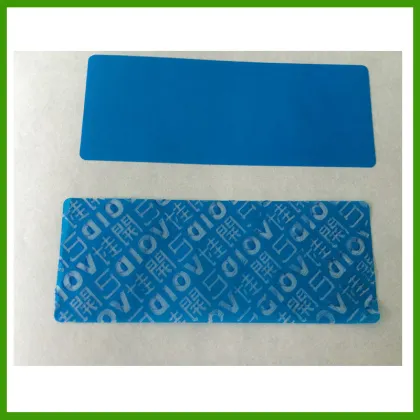 Tamper Evident Security Anti-Counterfeiting Adhesive Label